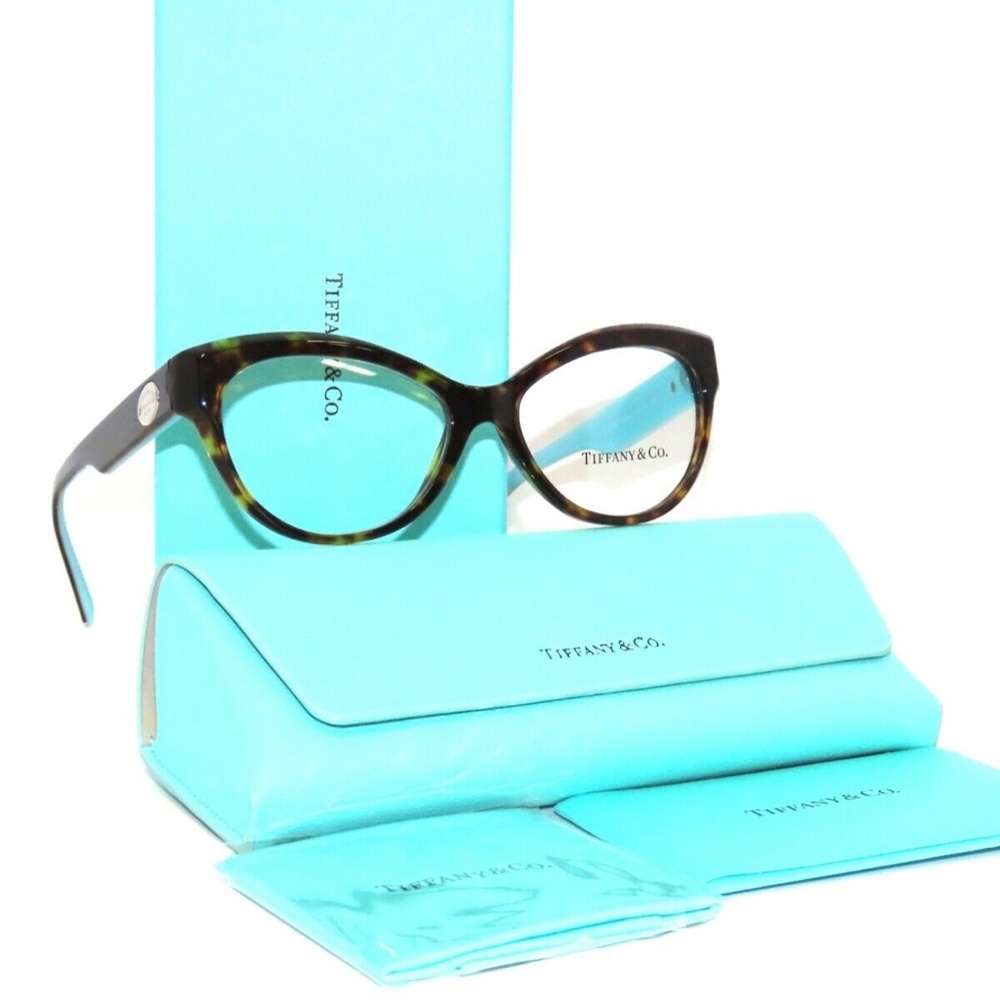 Tiffany & Co Frame 2176 8294 51 Havana  Eyeglasses - Picture 3 of 6